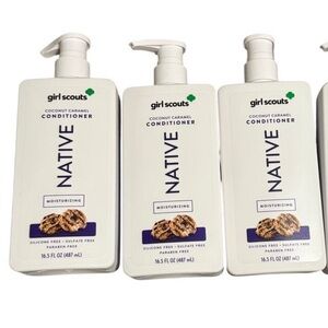NEW Native Set of 3 Girl‎ Scout Cookies Conditioner COCONUT CARAMEL with Pump